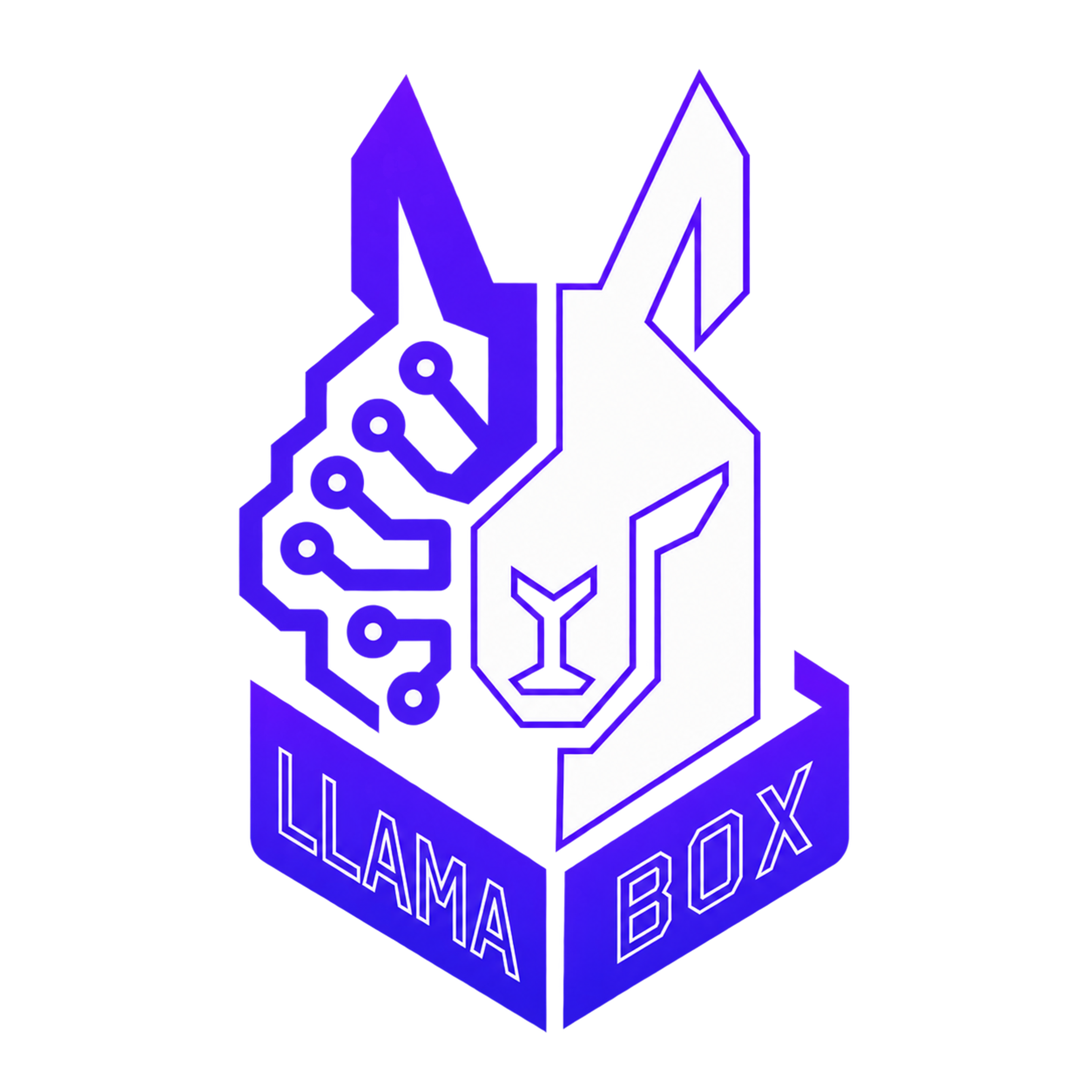 LlamaBox logo on a transparent background