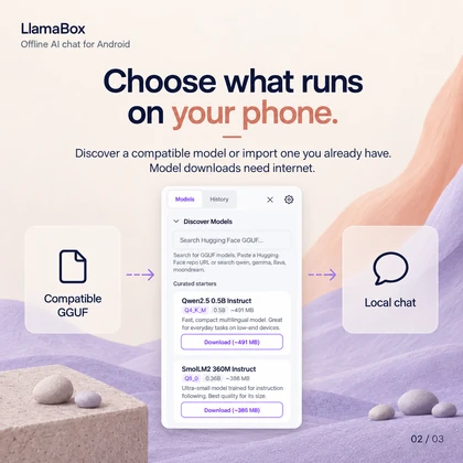 Choose what runs on your phone. — visual guide page 2