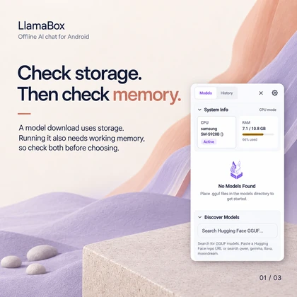 Guide explaining model storage and working memory