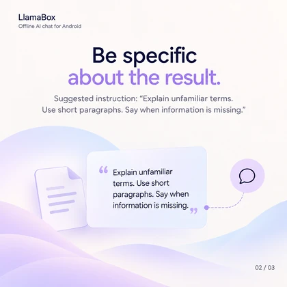 Be specific about the result. — visual guide page 2
