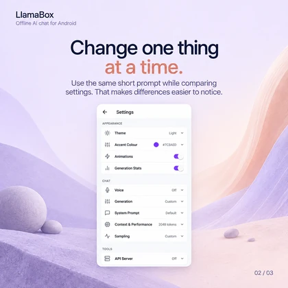 Change one thing at a time. — visual guide page 2
