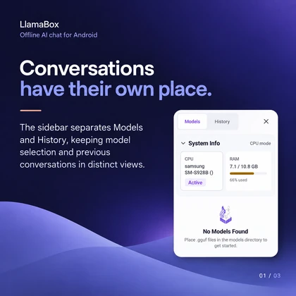 Conversations have their own place. — visual guide page 1