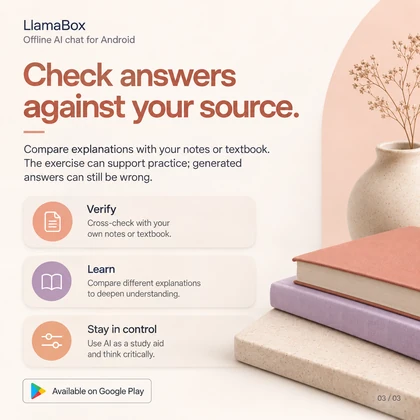 Check answers against your source. — visual guide page 3